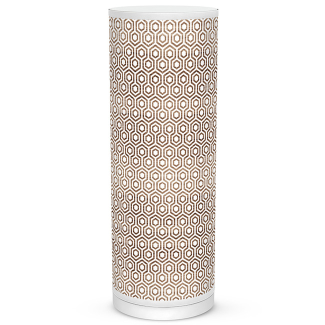 Hexagon Tube Table Lamp by Jef Designs