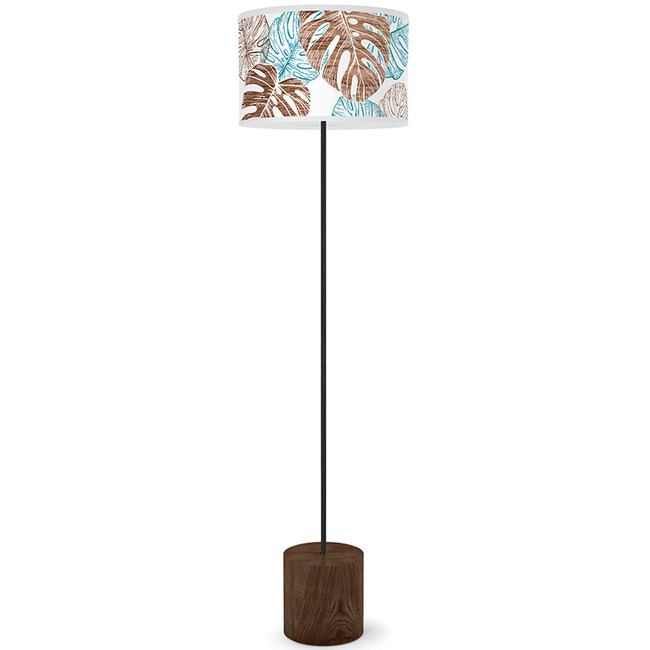 Monstera Drum Floor Lamp by Jef Designs