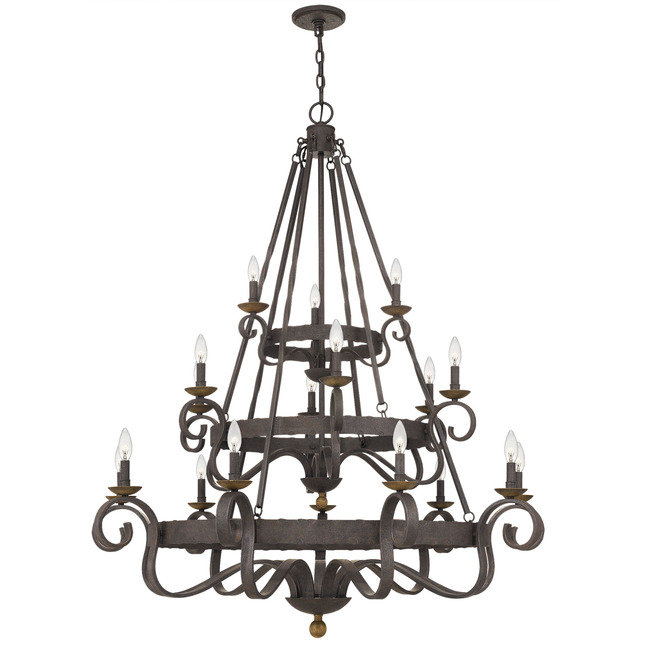 Noble Three Tier Chandelier by Quoizel