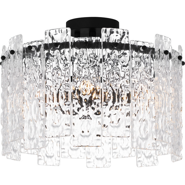 Caspian Semi Flush Ceiling Light by Quoizel