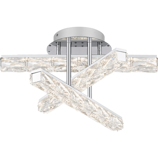 Comet Semi Flush Ceiling Light by Quoizel