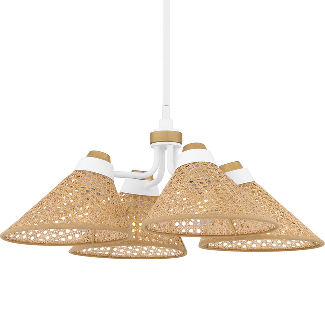 Graft Rattan Pendant by Quoizel