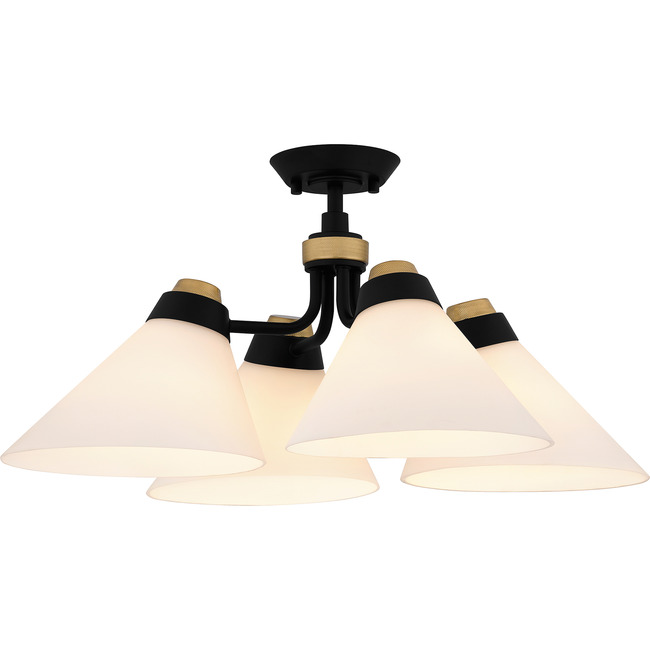 Graft Semi Flush Ceiling Light by Quoizel