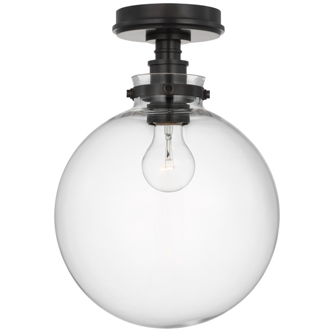 Parkington Globe Ceiling Flush Light by Visual Comfort Signature