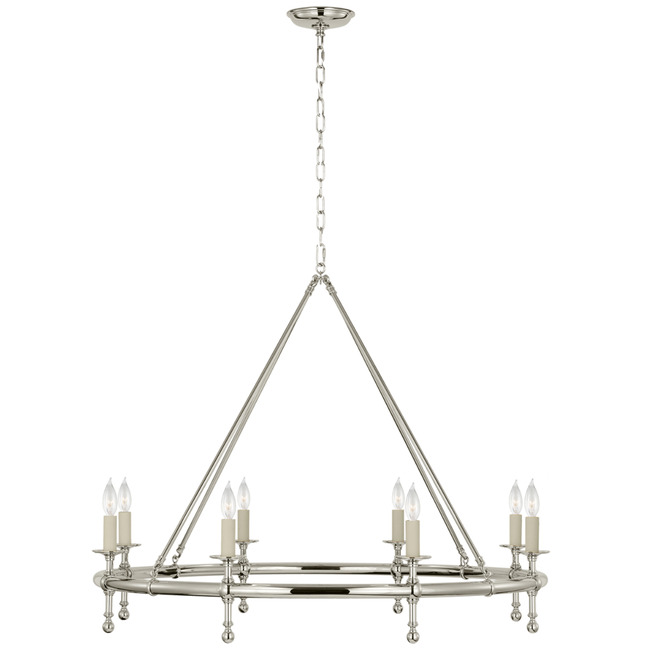 Classic Bare Ring Chandelier by Visual Comfort Signature