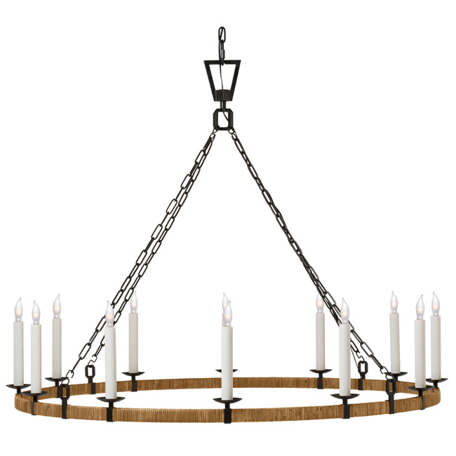Darlana Grande Wrapped Chandelier by Visual Comfort Signature