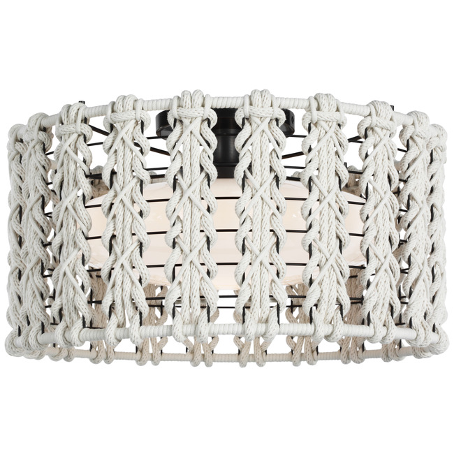 Catania Braided Ceiling Flush Light by Visual Comfort Signature