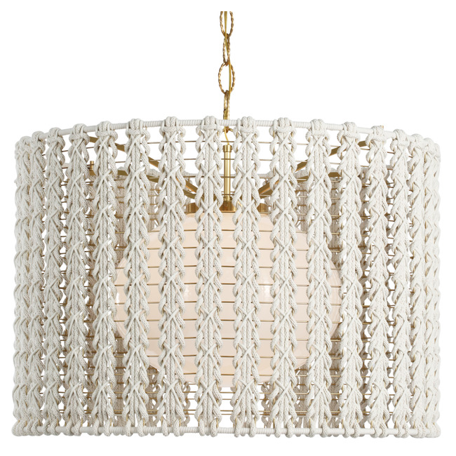 Catania Small Braided Pendant by Visual Comfort Signature