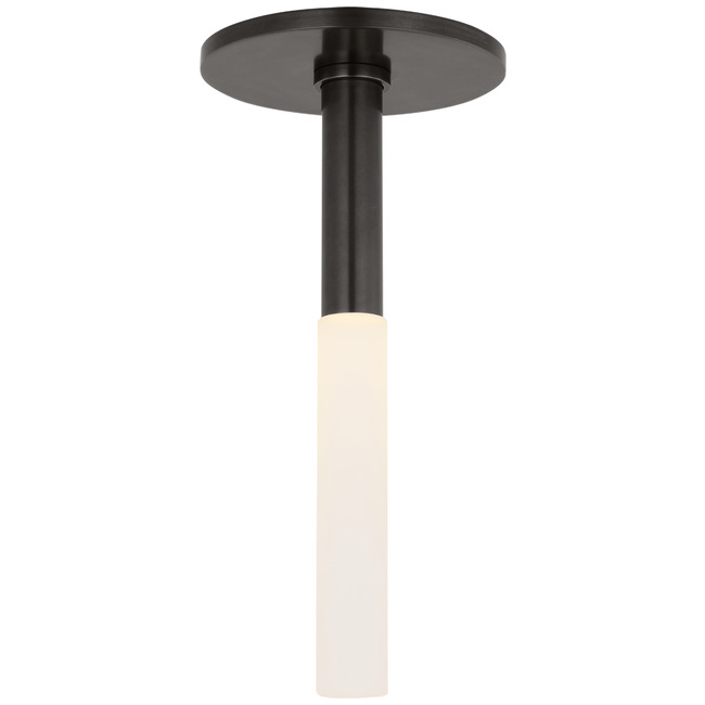 Rousseau Tube Ceiling Flush Light by Visual Comfort Signature