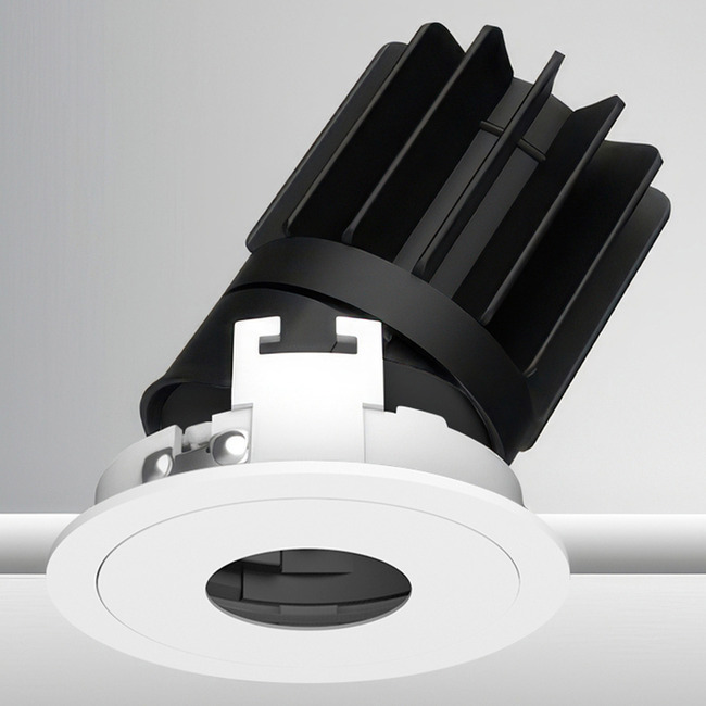 Luca 2.7" Round Static White Adjustable Pinhole with Trim by PureEdge Lighting