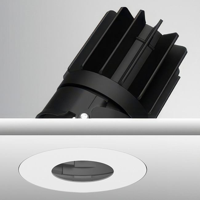 Luca 2.7" Round Static White Trimless Adjustable Pinhole by PureEdge Lighting