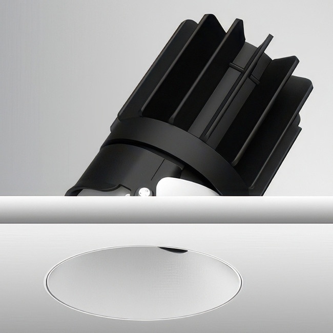 Luca 2.7" Round Warm Dim Trimless Adjustable Downlight by PureEdge Lighting