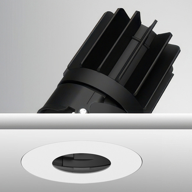 Luca 2.7" Round Warm Dim Trimless Adjustable Pinhole by PureEdge Lighting