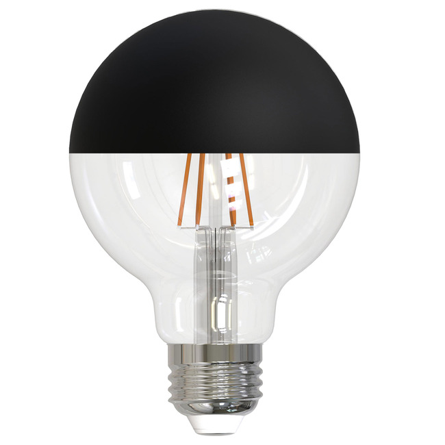 G25 Half Black Globe Med Base 5W 120V 2700K 90CRI 4-PACK by Bulbrite