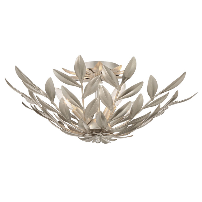 Broche Vines Semi Flush Ceiling Light by Crystorama