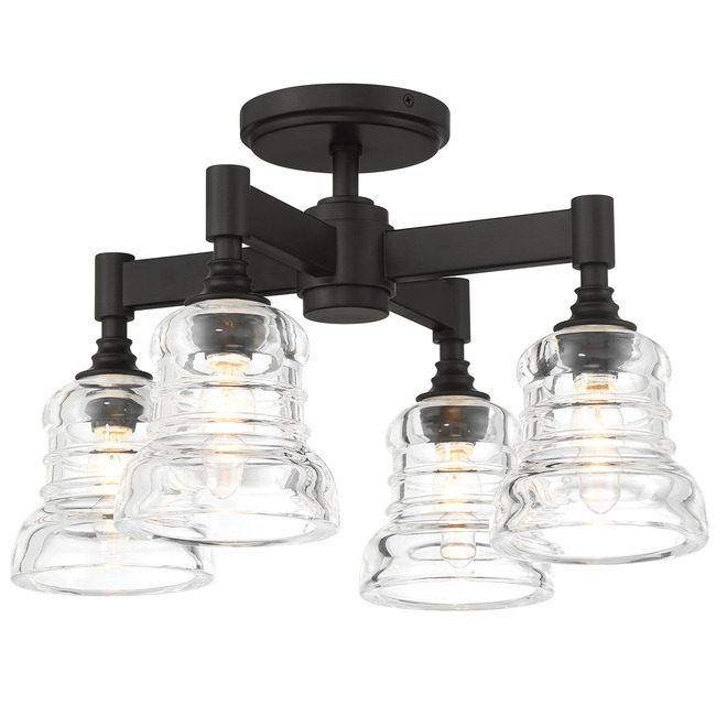 Gregory Multi Semi Flush Ceiling Light by Crystorama
