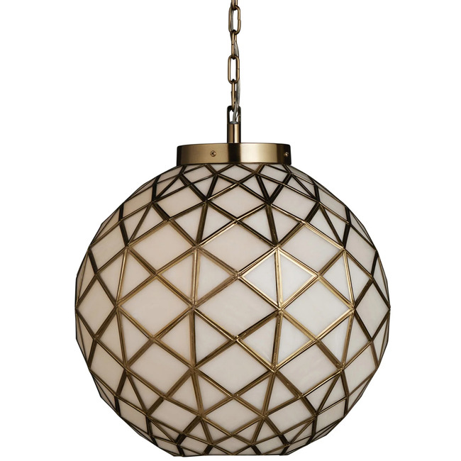 Polyhedron Small Pendant by Currey and Company