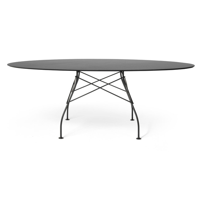 Glossy Oval Outdoor Table by Kartell