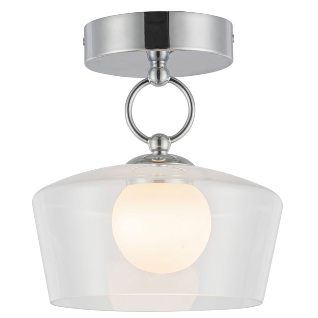 Leota Semi Flush Ceiling Light by Alora