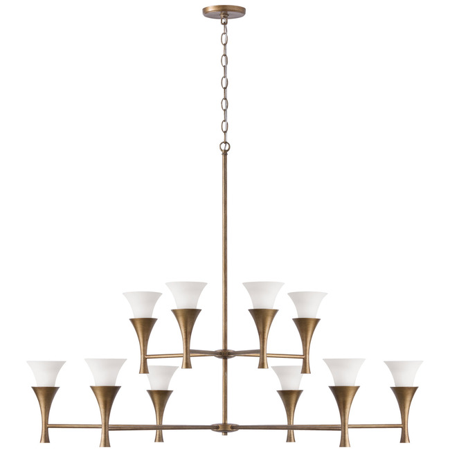 Nola Two-Tier Chandelier by Capital Lighting