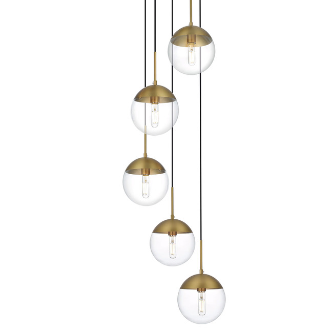 Eclipse 5-Light Pendant by Elegant Lighting