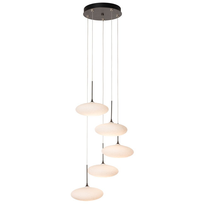 Clouds LV Round Multi Light Pendant by Hubbardton Forge