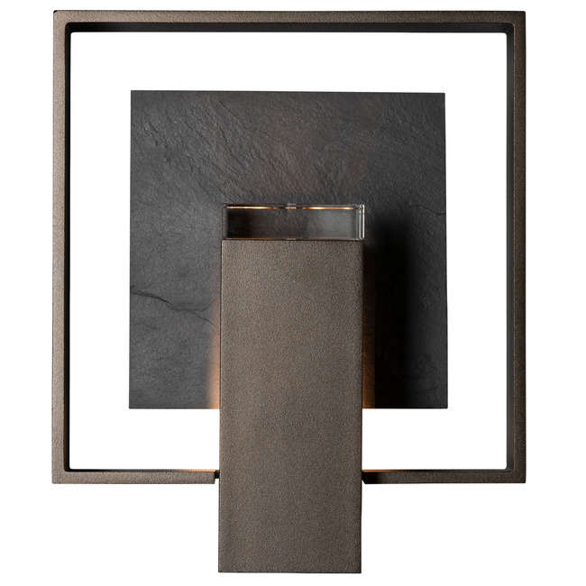 Shadow Box Outdoor Dark Sky Slate Wall Sconce by Hubbardton Forge