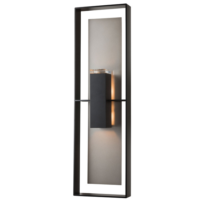 Shadow Box Outdoor Dark Sky Tall Wall Sconce by Hubbardton Forge