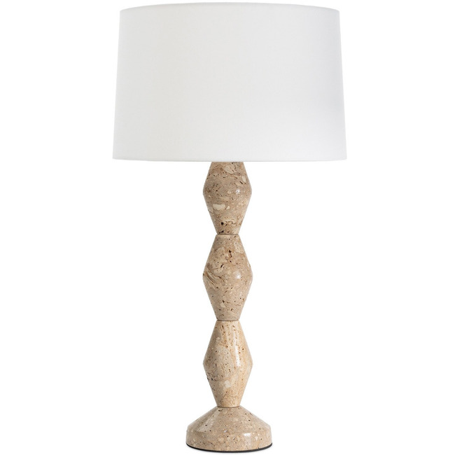 Crew Travertine Table Lamp by Regina Andrew