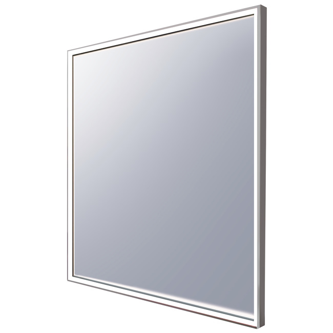 Radiance Lighted Mirror Brushed Silver - Floor Model by Electric Mirror