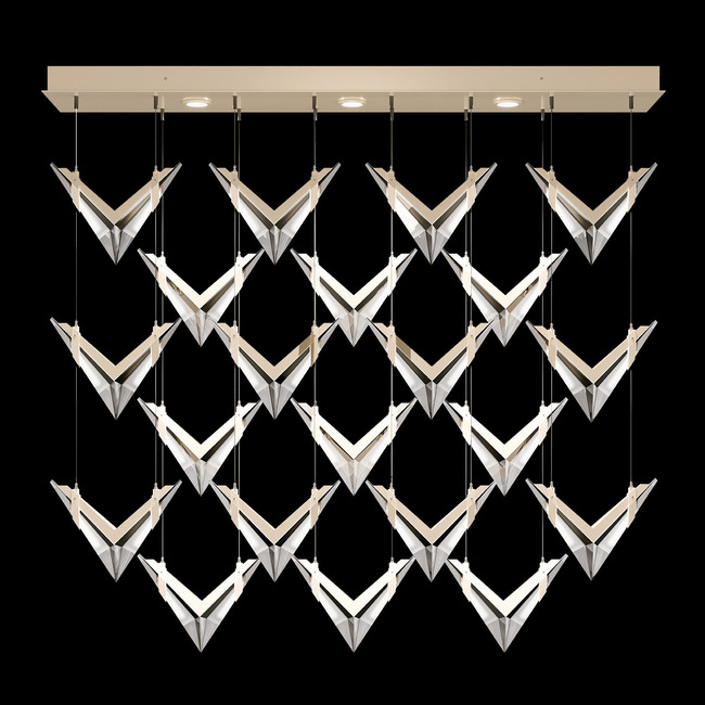 Blade Linear Multi Light Pendant by Fine Art Handcrafted Lighting