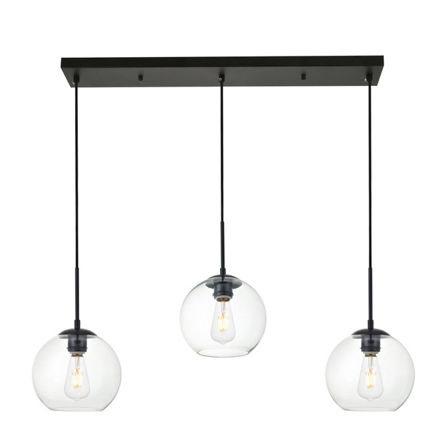 Baxter 3-Light Linear Multi Light Pendant by Elegant Lighting