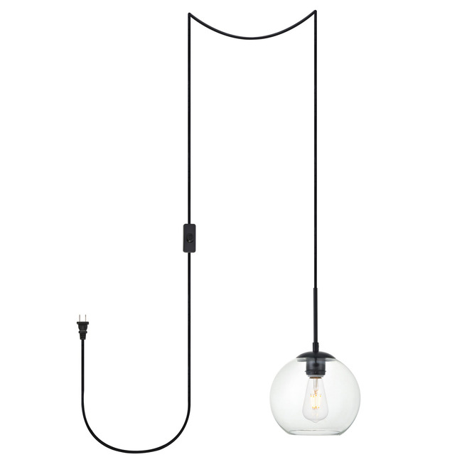 Baxter Plug-in Pendant by Elegant Lighting