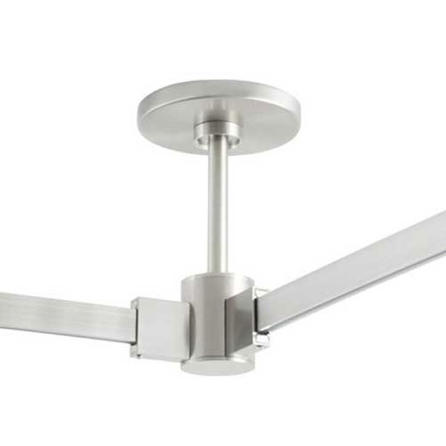 T-Trak 4 Inch Round Power Feed Canopy with L Connector White by Raise Lighting