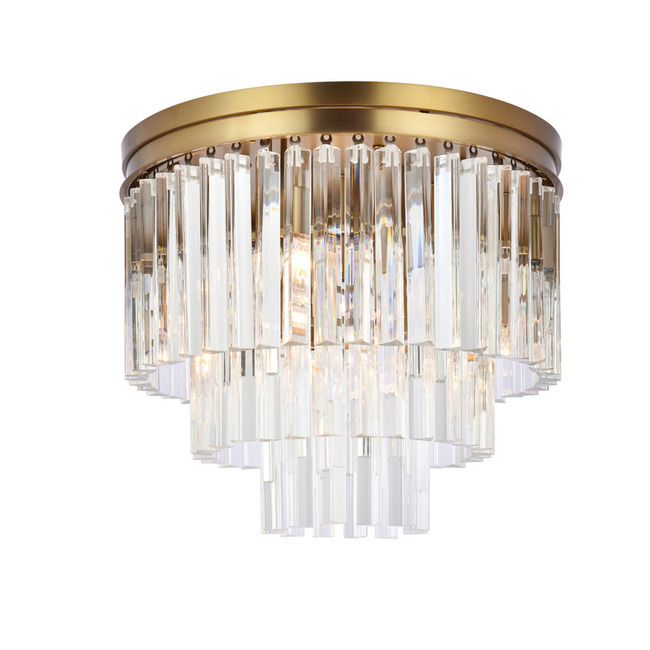 Sydney Gold Tiered Ceiling Light by Elegant Lighting