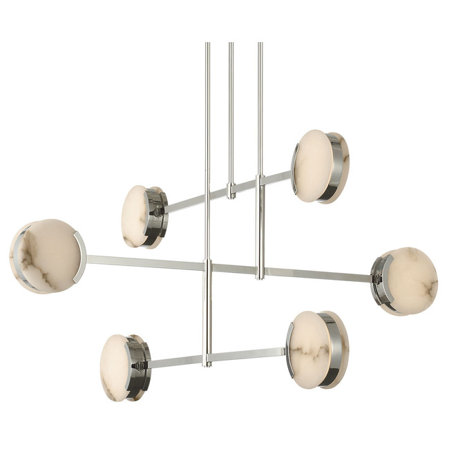 Melange Multi Disc Chandelier by Visual Comfort Signature