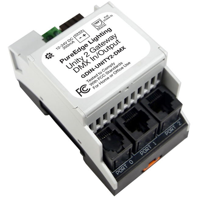 Unity 2 Gateway DMX IP Interface by PureEdge Lighting