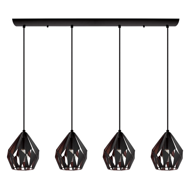 Carlton Linear Mulit-Light Pendant by Eglo