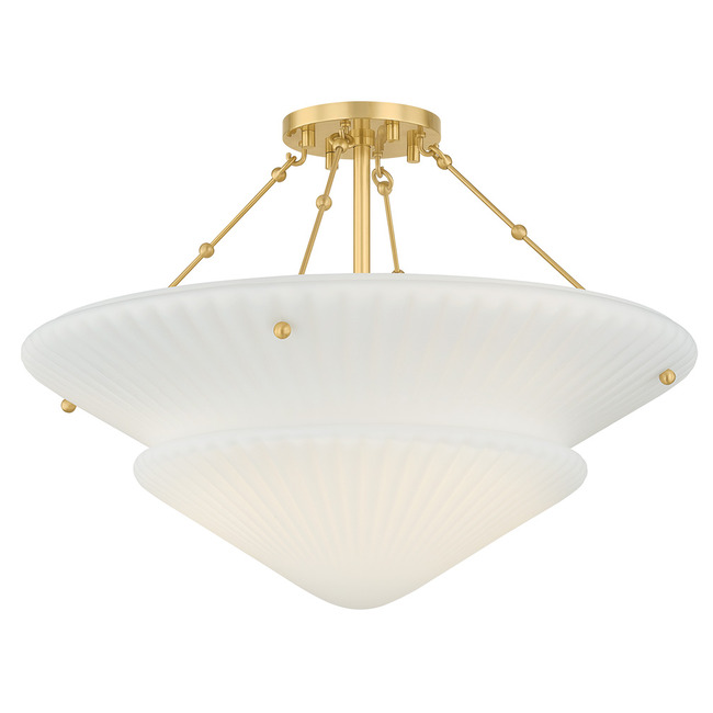 Loburn Semi Flush Ceiling Light by Hudson Valley Lighting