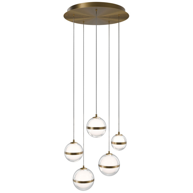 Cyllindra Round Color-Select Multi-Light Pendant by WAC Lighting