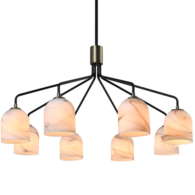 Crema Round Chandelier by Artcraft