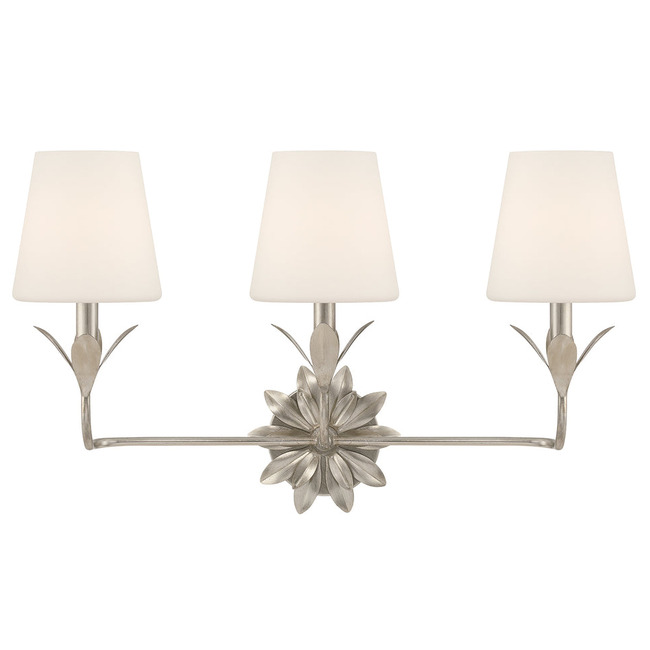 Broche Flower Bathroom Vanity Light by Crystorama