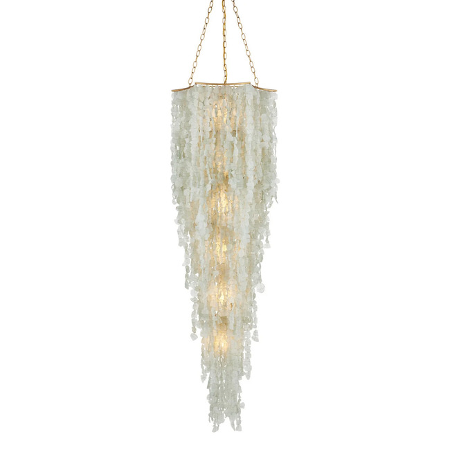 Verre De Mer Large Chandelier by Currey and Company