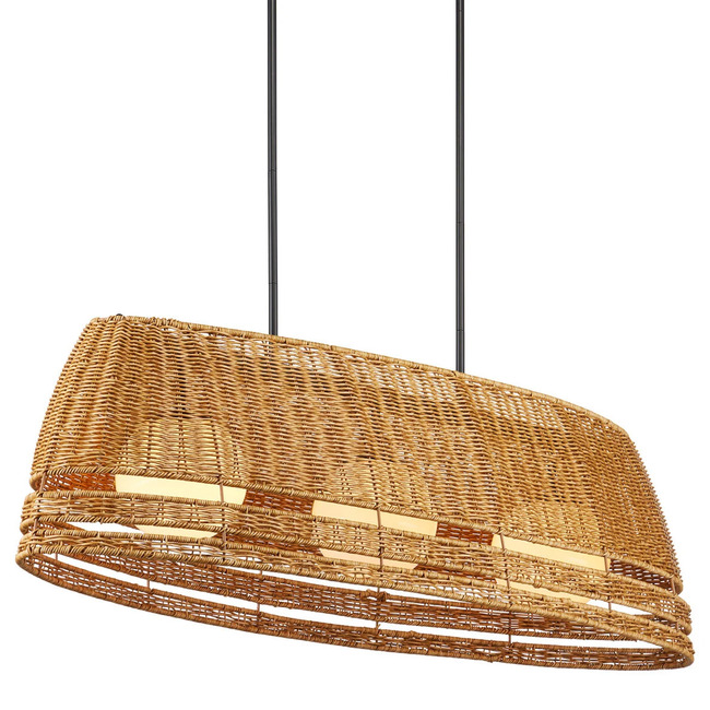 Barbary Oval Outdoor Chandelier by Currey and Company