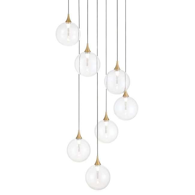 Iissa Multi Drop Chandelier by Eurofase