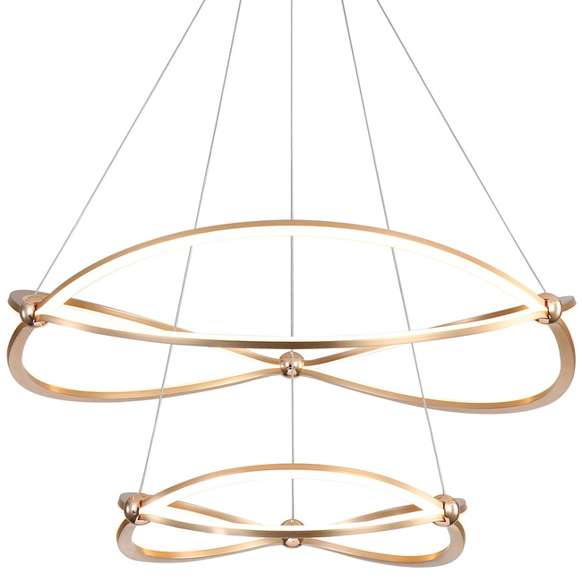Spirale Tiered Chandelier by Golden Lighting