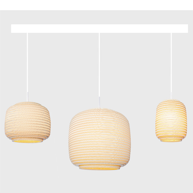 Ausi Mixed Linear Scraplight Pendant by Graypants