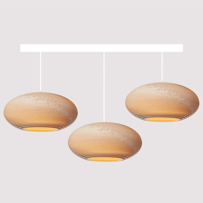 Disc Linear Scraplight Pendant by Graypants