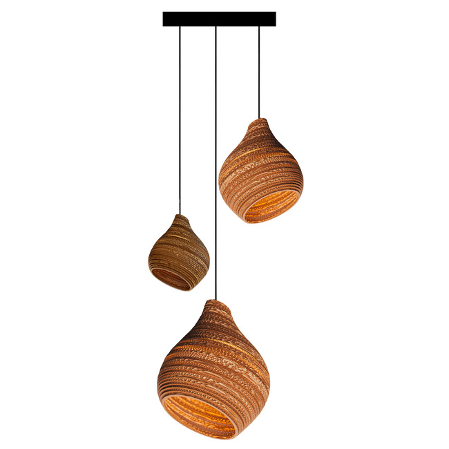 Hive Mixed Cluster Circular Scraplight Pendant by Graypants