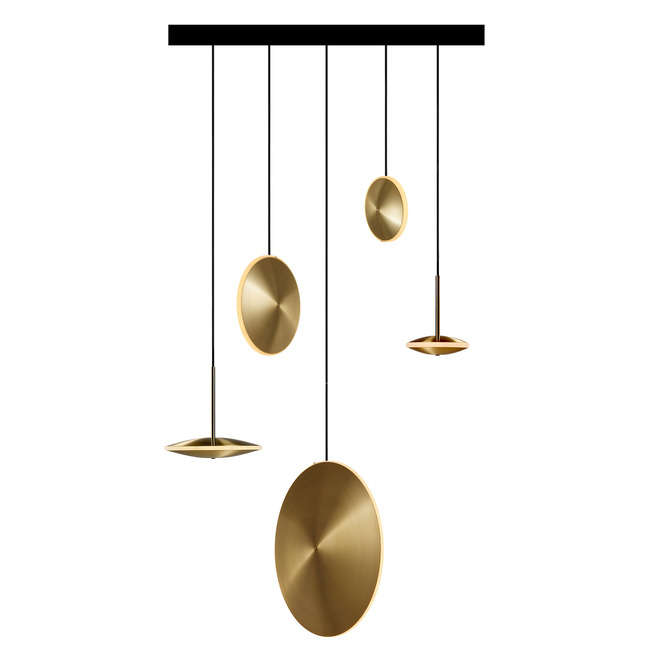 Chrona Cluster Circular Dish Pendant by Graypants